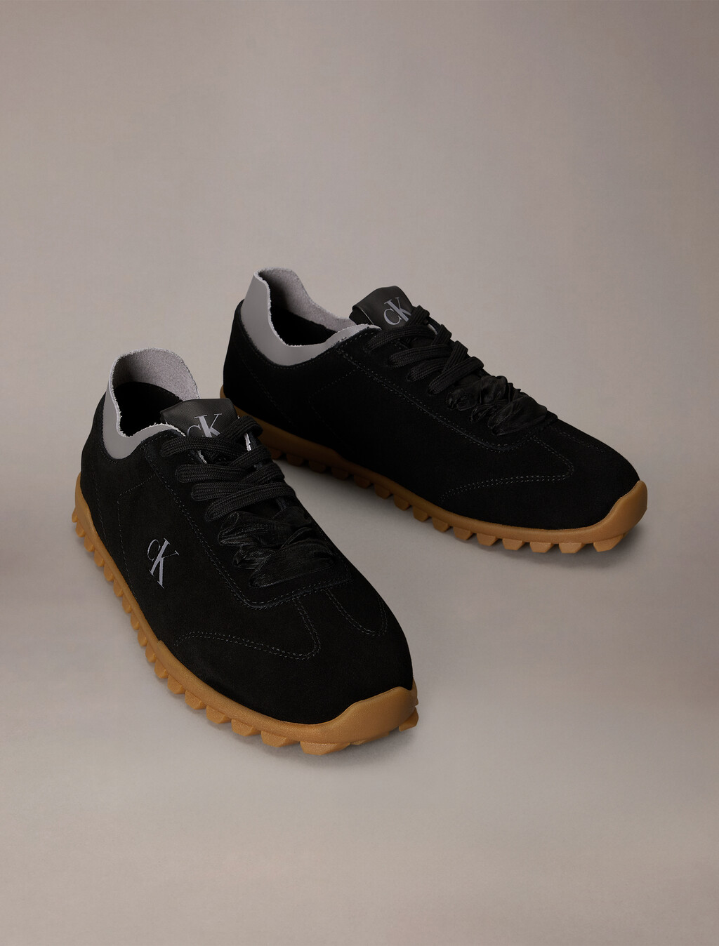Murica - Suede Organza Runner Trainers, Ck Black, hi-res