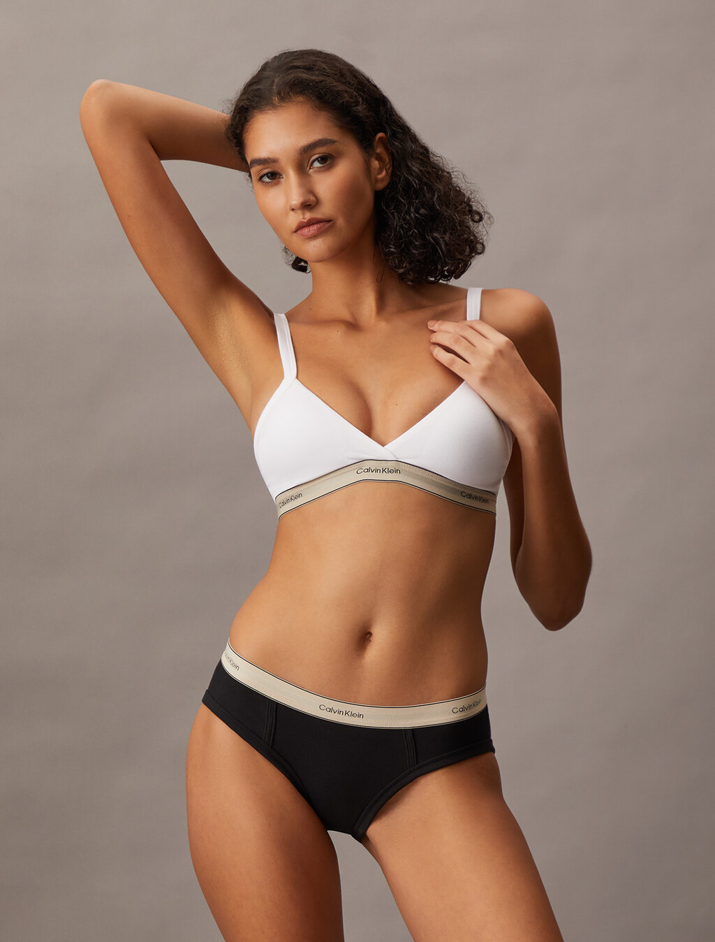Bikini Briefs - Heritage Cotton, Black, hi-res