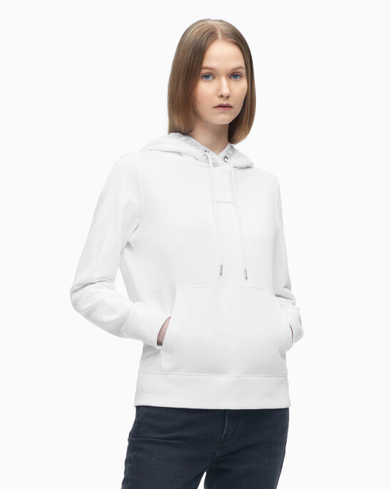 LOGO TRIM HOODIE
