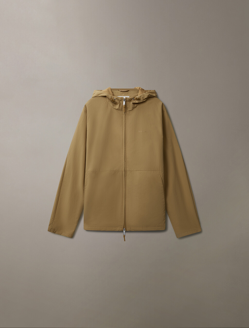 Crinkle Nylon Hooded Windbreaker Jacket, Marigold, hi-res