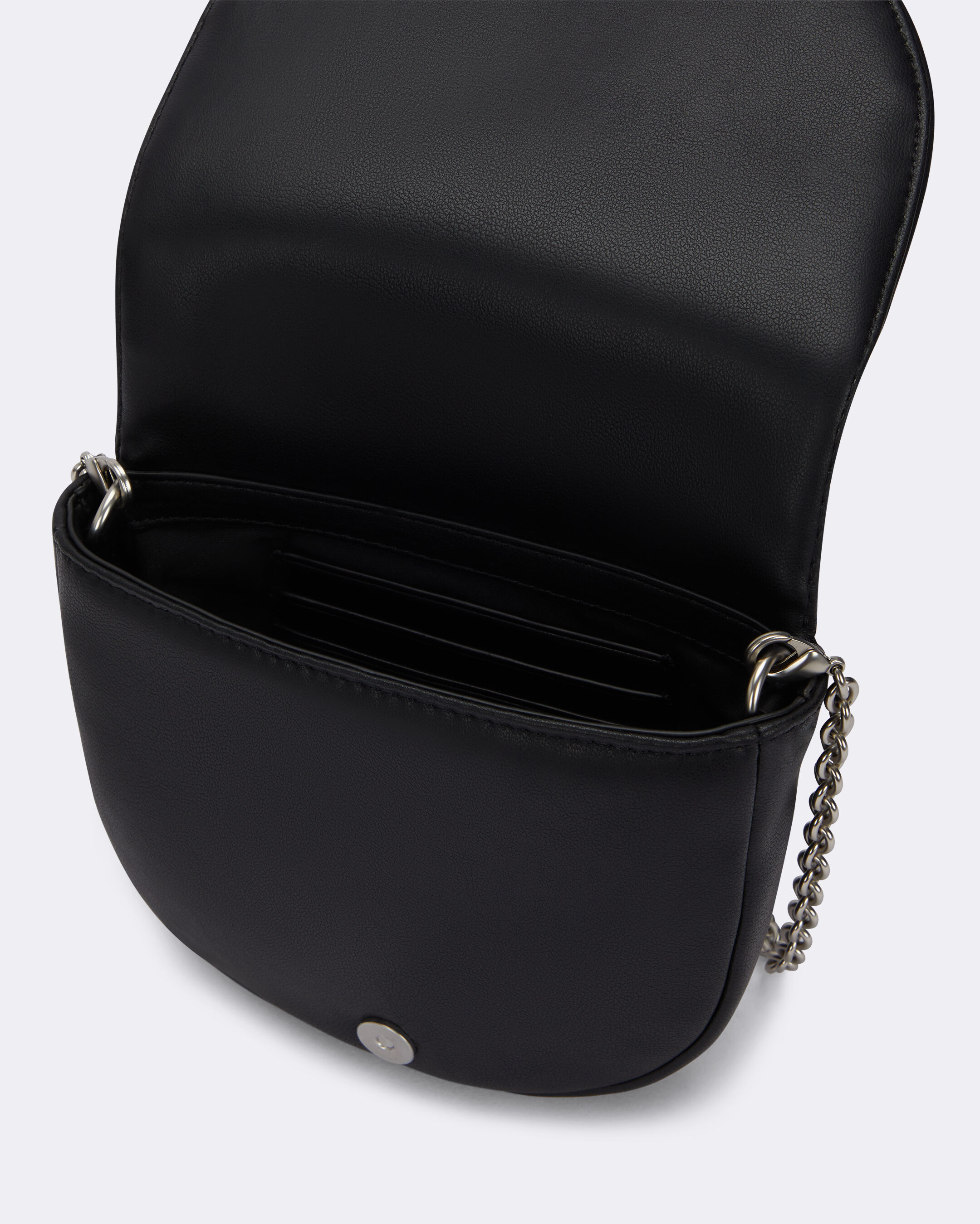 Calvin klein saddle bag black discount