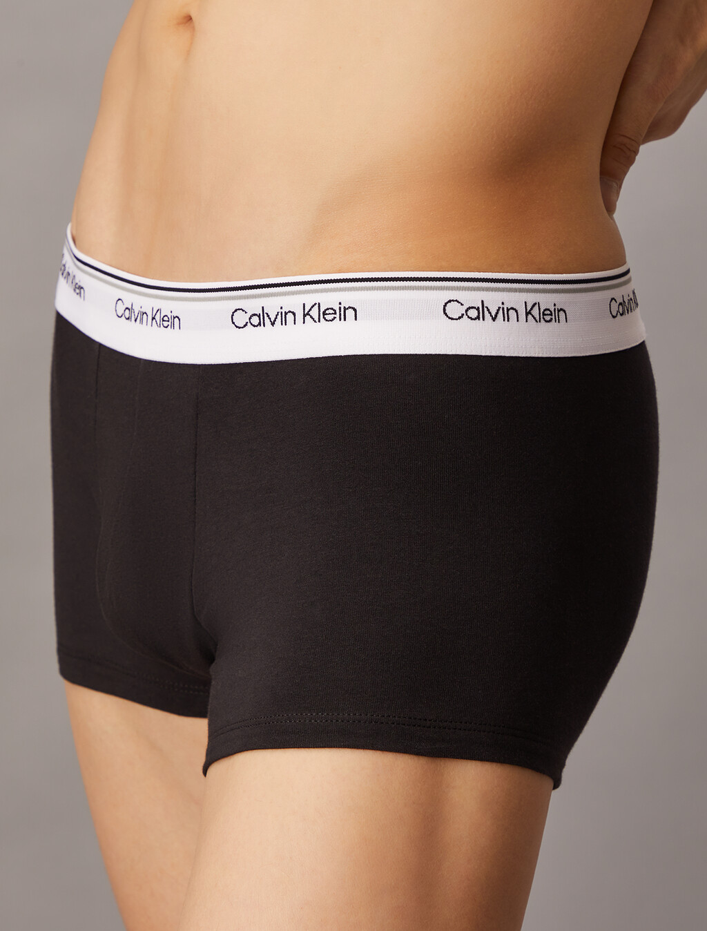Cotton Stretch Balance Low Rise Trunks 3 Pack, BLACK/BLACK/BLACK, hi-res
