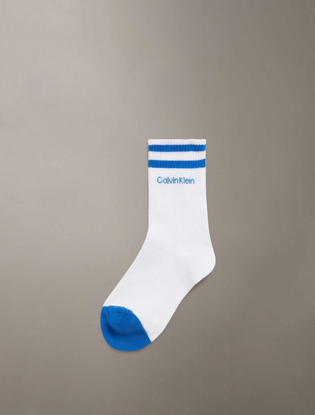 Essential Ribbed Crew Socks, WHITE, hi-res