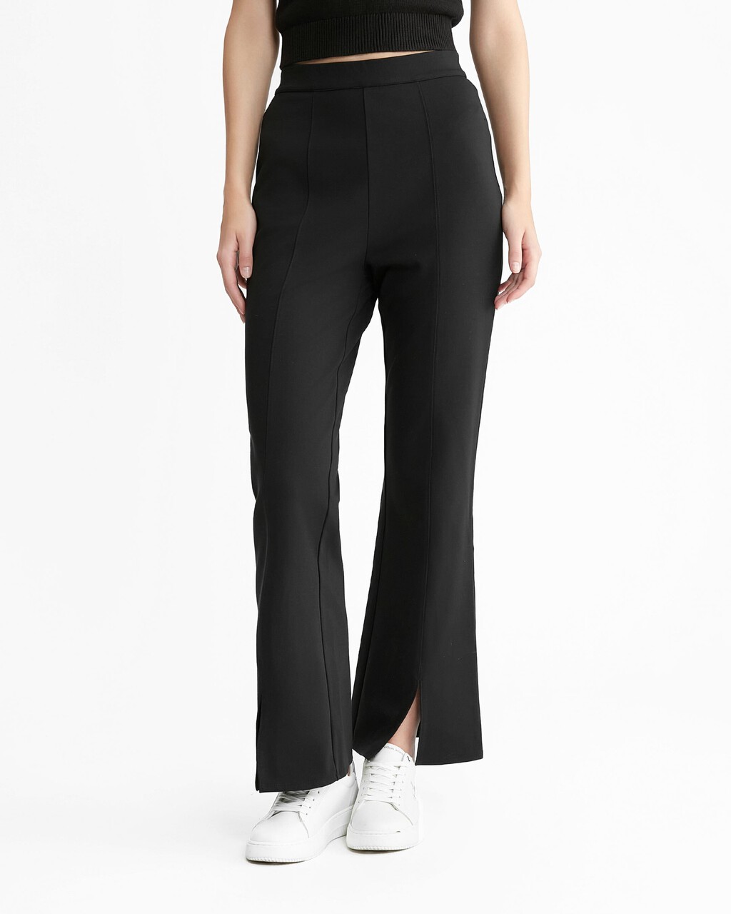 Connected Layers Milano Tapered Flare Pants, Ck Black, hi-res