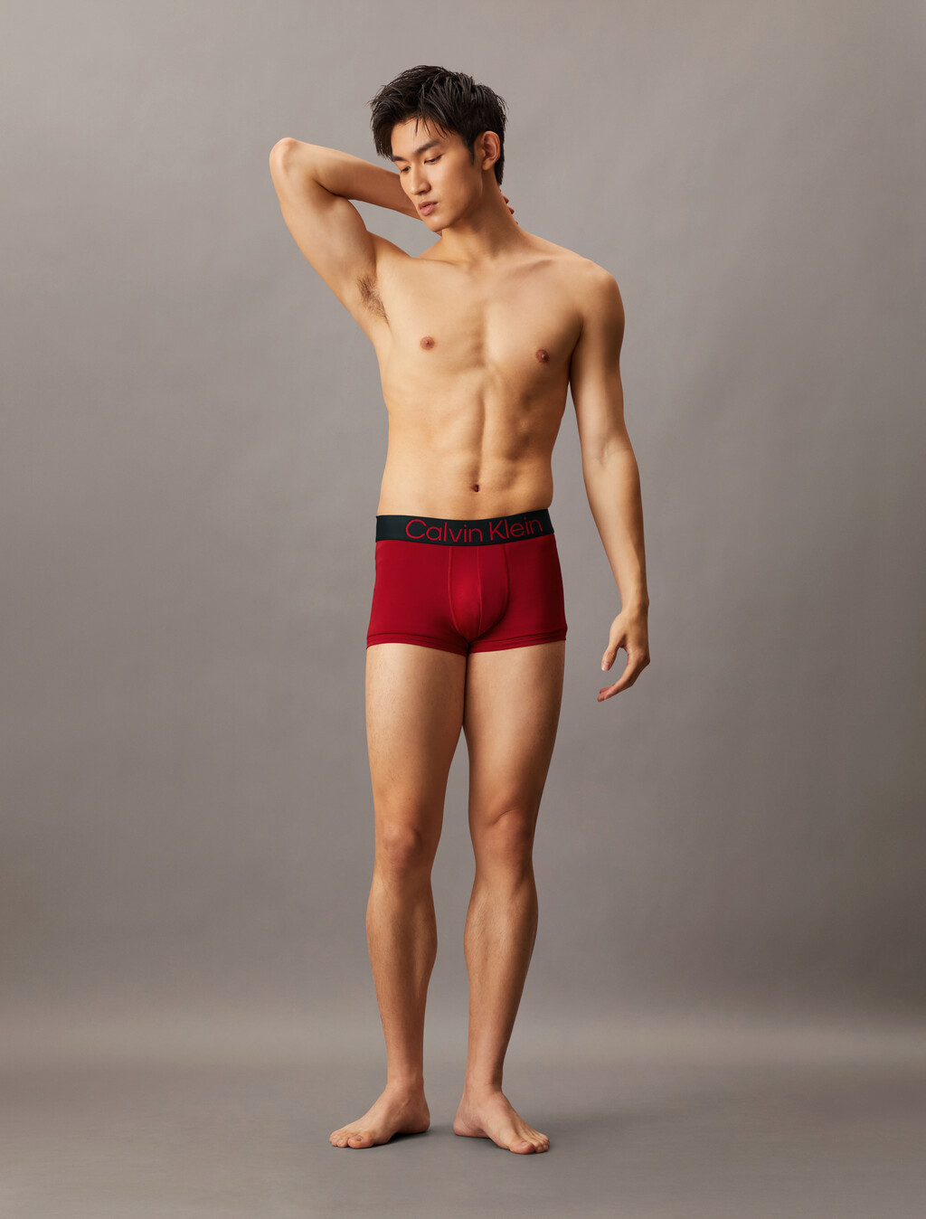 Bold Logo Low Rise Trunks 3 Pack, TURBULENCE/SCOOTER/BLACK, hi-res
