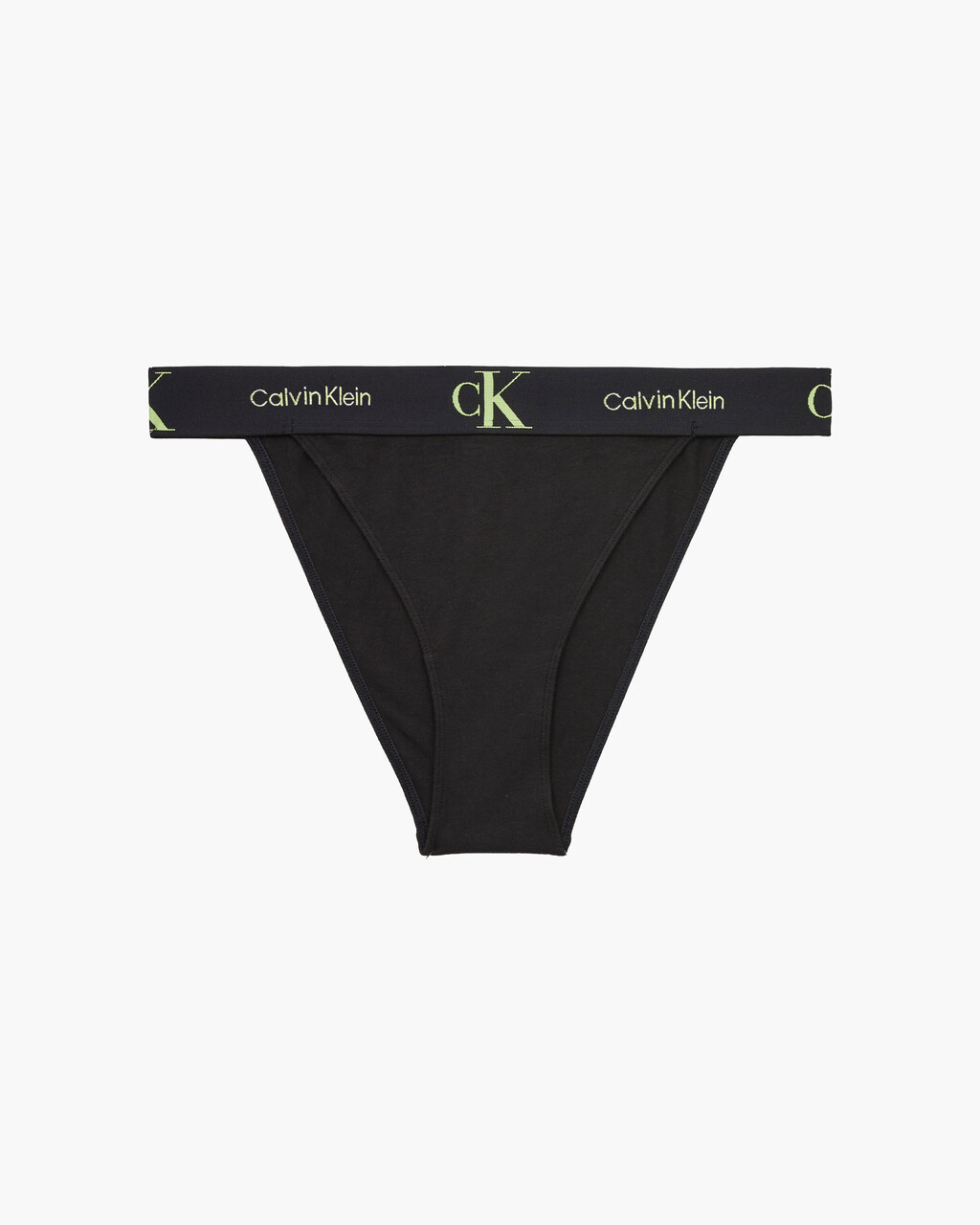 CK One Cotton High Leg Tanga, Black, hi-res