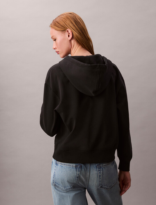 Cotton Terry Zip Up Hoodie