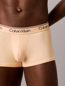 3 Pack Low Rise Trunks - Microfibre Stretch, Gulf Blue/Light Cast/Peach Bliss, hi-res