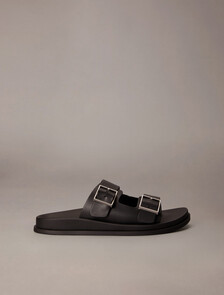 Double Buckle City Sandal, Triple Black, hi-res