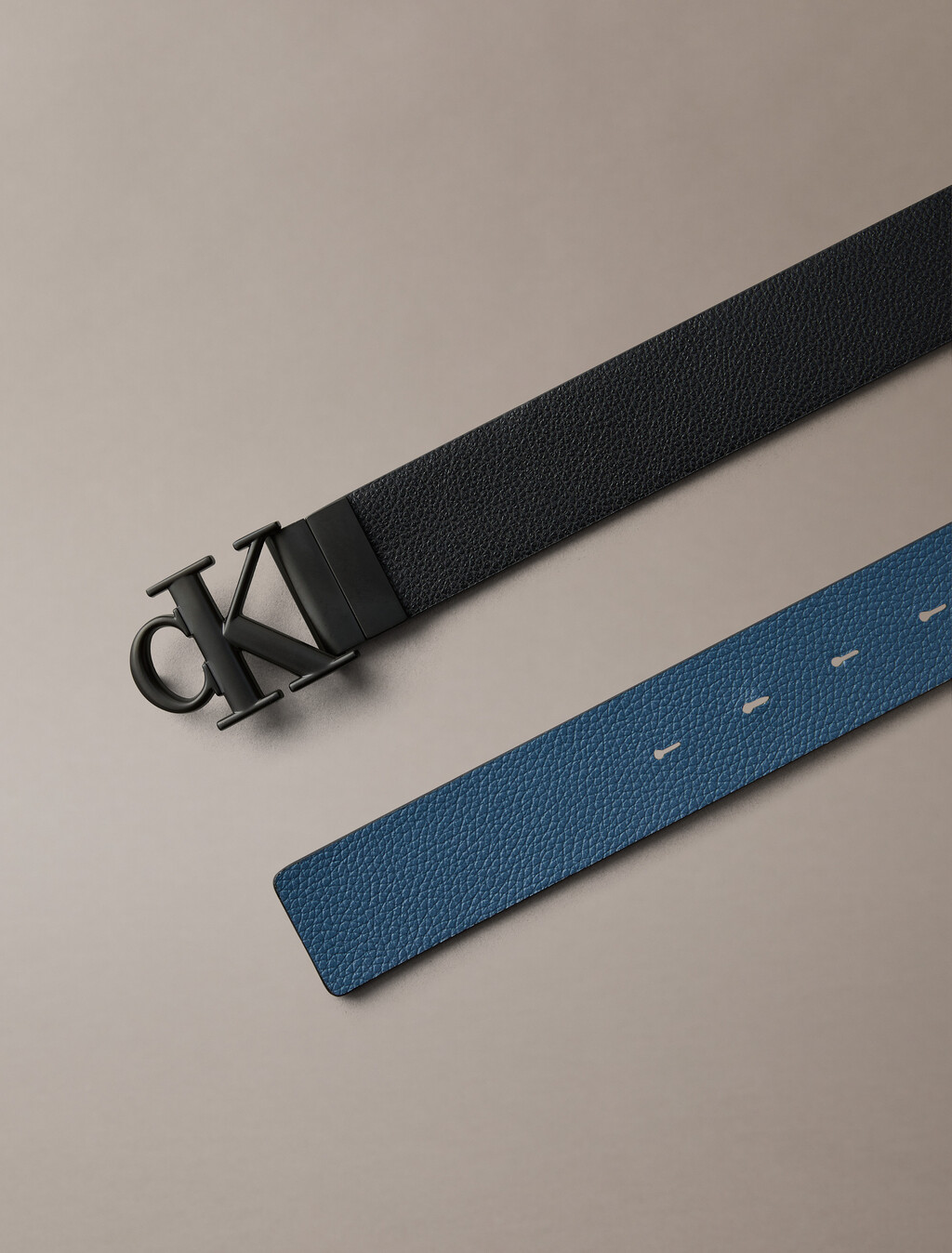 Monogram Reversible Belt, Black/Moonlit Ocean, hi-res