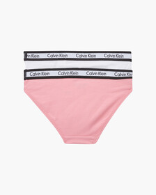 GIRLS MODERN COTTON BIKINI 2 PACK, Roseypink/Pvhwhite, hi-res