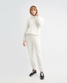 ESSENTIALS KNIT SWEATPANTS, WHITE SUEDE, hi-res