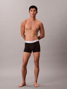 Icon Cotton Stretch Trunks 2 Pack, Black/Adrenaline Rush, hi-res