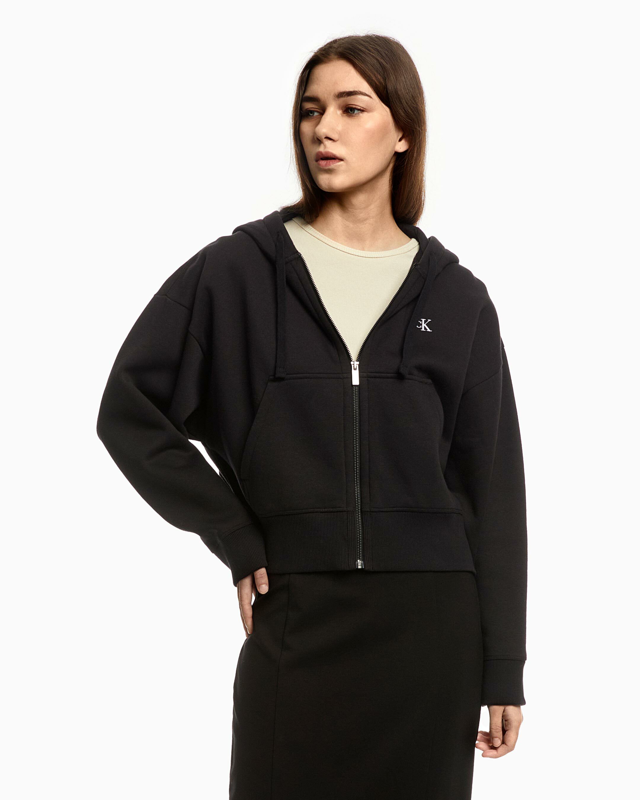 Archive Logo Zip Up Hoodie black Calvin Klein Singapore