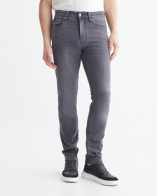 Reconsidered Grey Stretch Slim Jeans, Grey, hi-res