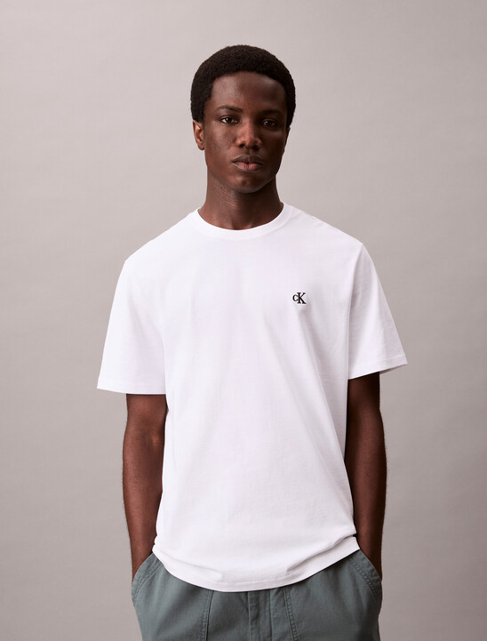 Embroidered Monogram Logo Relaxed T-Shirt