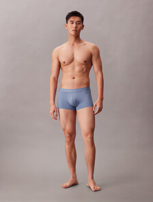 CK Black Microfiber Stretch Low Rise Trunk, Blue Tulip, hi-res