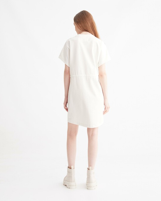 RECONSIDERED LOGO TAPE T-SHIRT DRESS
