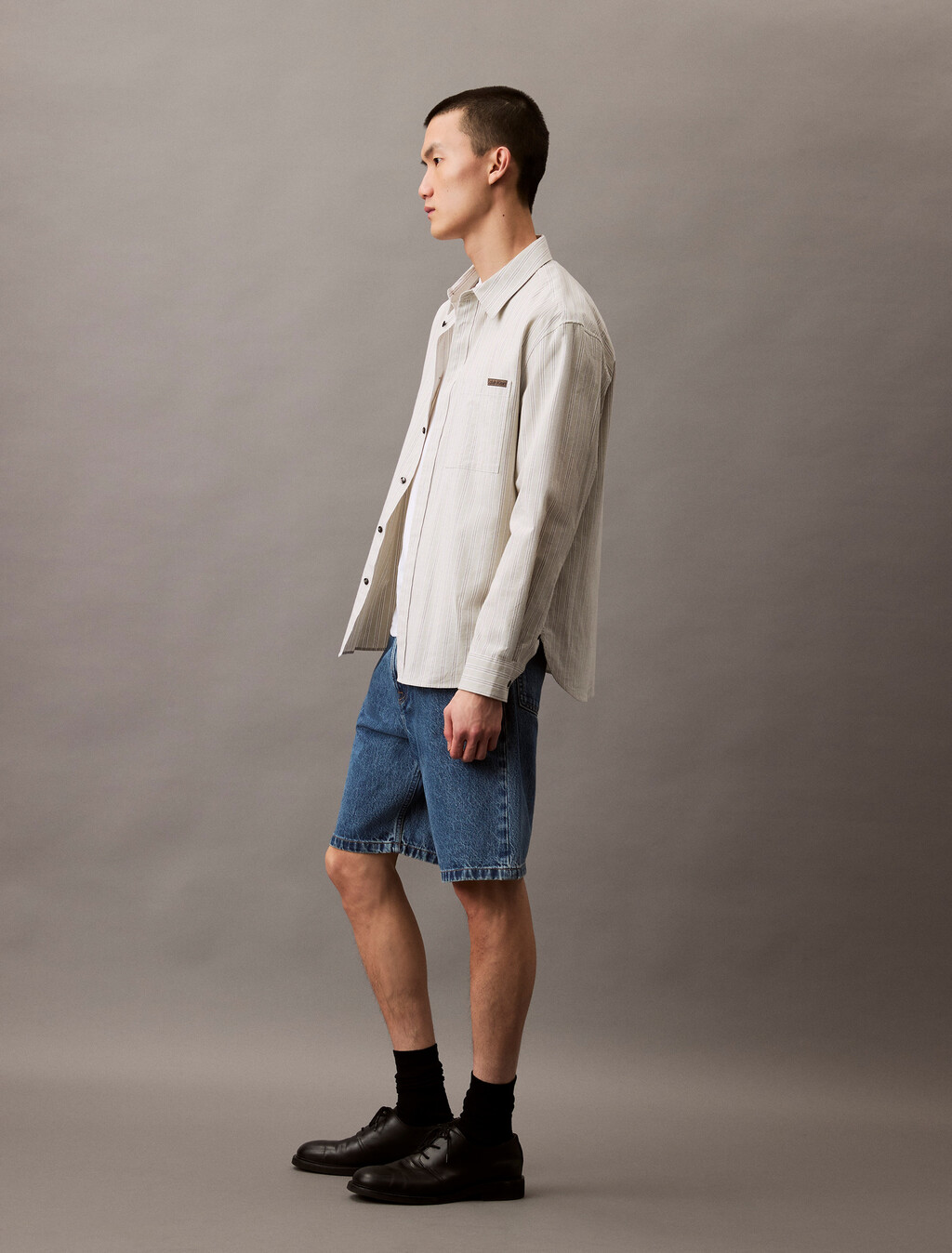 90's Regular Denim Shorts, MID BLUE STONE, hi-res