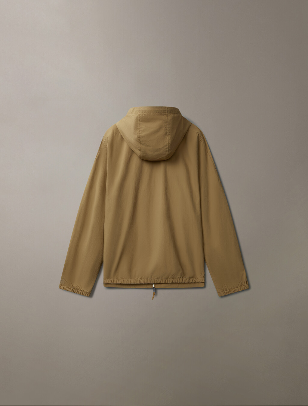 Crinkle Nylon Hooded Windbreaker Jacket, Marigold, hi-res