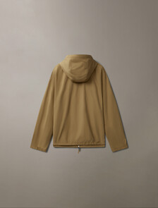 Crinkle Nylon Hooded Windbreaker Jacket, Marigold, hi-res