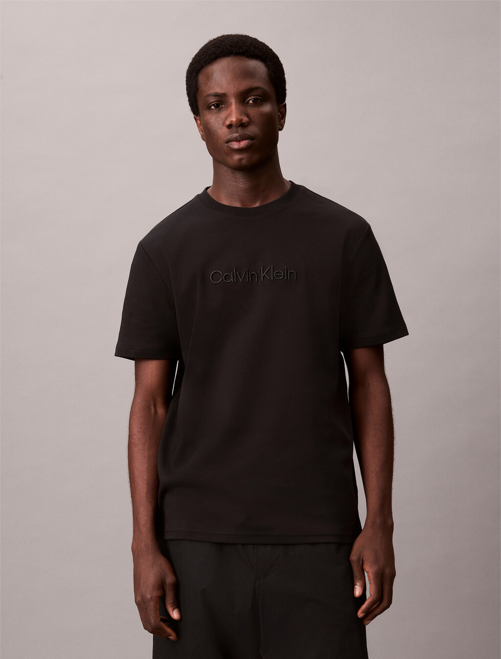 Classic Fit Logo Tee, Black, hi-res
