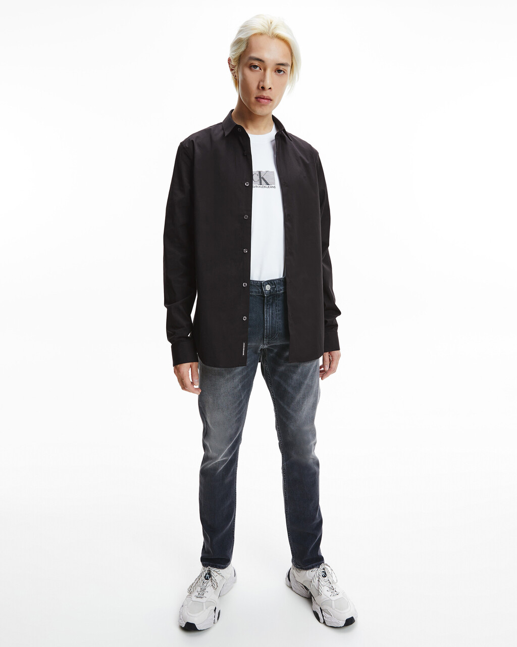 SLIM SHIRT, Ck Black, hi-res