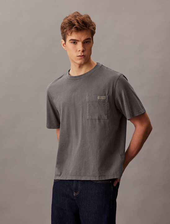 Mineral Dye Cropped Easy Tee