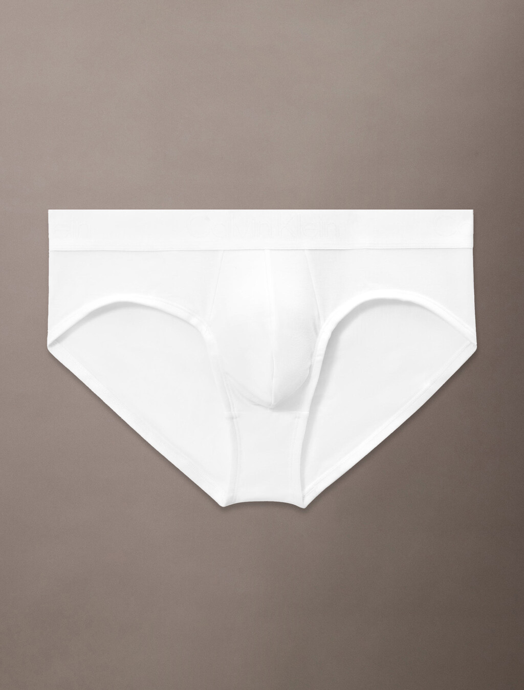Ck Black Cotton Hipster Briefs, White, hi-res