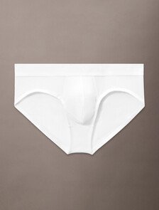 Ck Black Cotton Hipster Briefs, White, hi-res