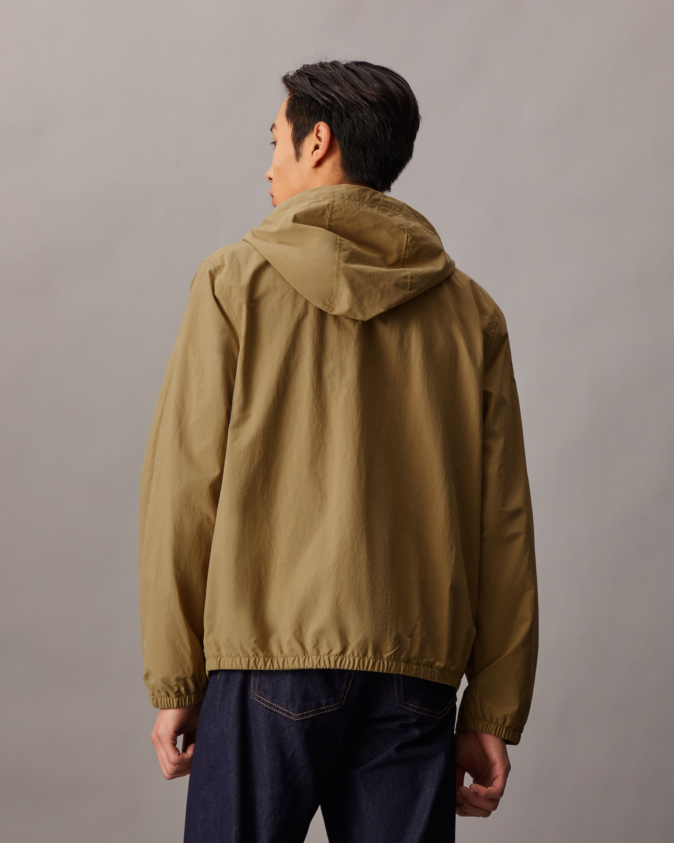 【Anyone more】Lucky Nylon Hooded Shirt Windbreaker Jacket AFC Men's Lightweight Nylon Windbreaker Wind & Water