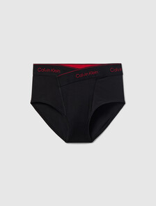 Icon Cotton High Waist Bikini, Black, hi-res