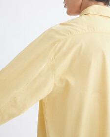 Standards Oversized Cotton Button-Down Shirt, Straw, hi-res