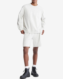 LOGO TERRY SHORTS, BC01 Light Grey Heather, hi-res