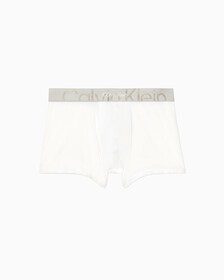 Embossed Icon Cotton Trunks, White, hi-res