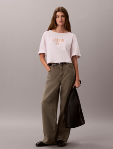 Logo Cropped T-Shirt, Crystal Blush, hi-res