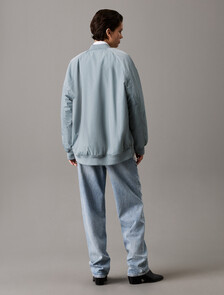 Long Padded Bomber Jacket, Lead, hi-res