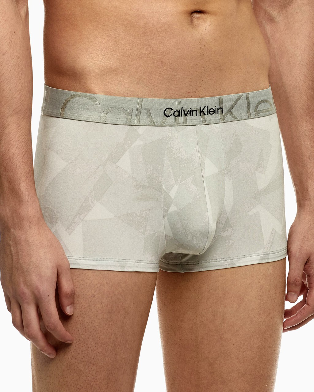 EMBOSSED ICON LOW RISE TRUNKS, Deco Squares Print_Rich Clay, hi-res