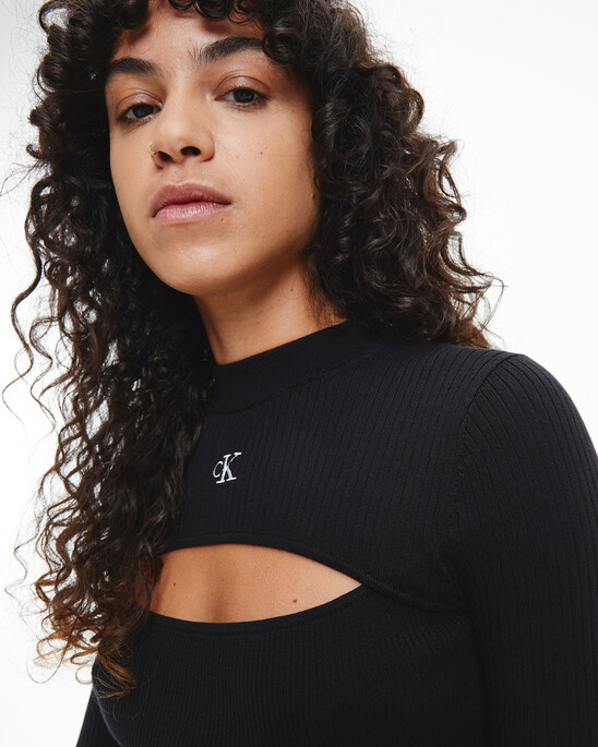 SLIM CROPPED CUT OUT JUMPER