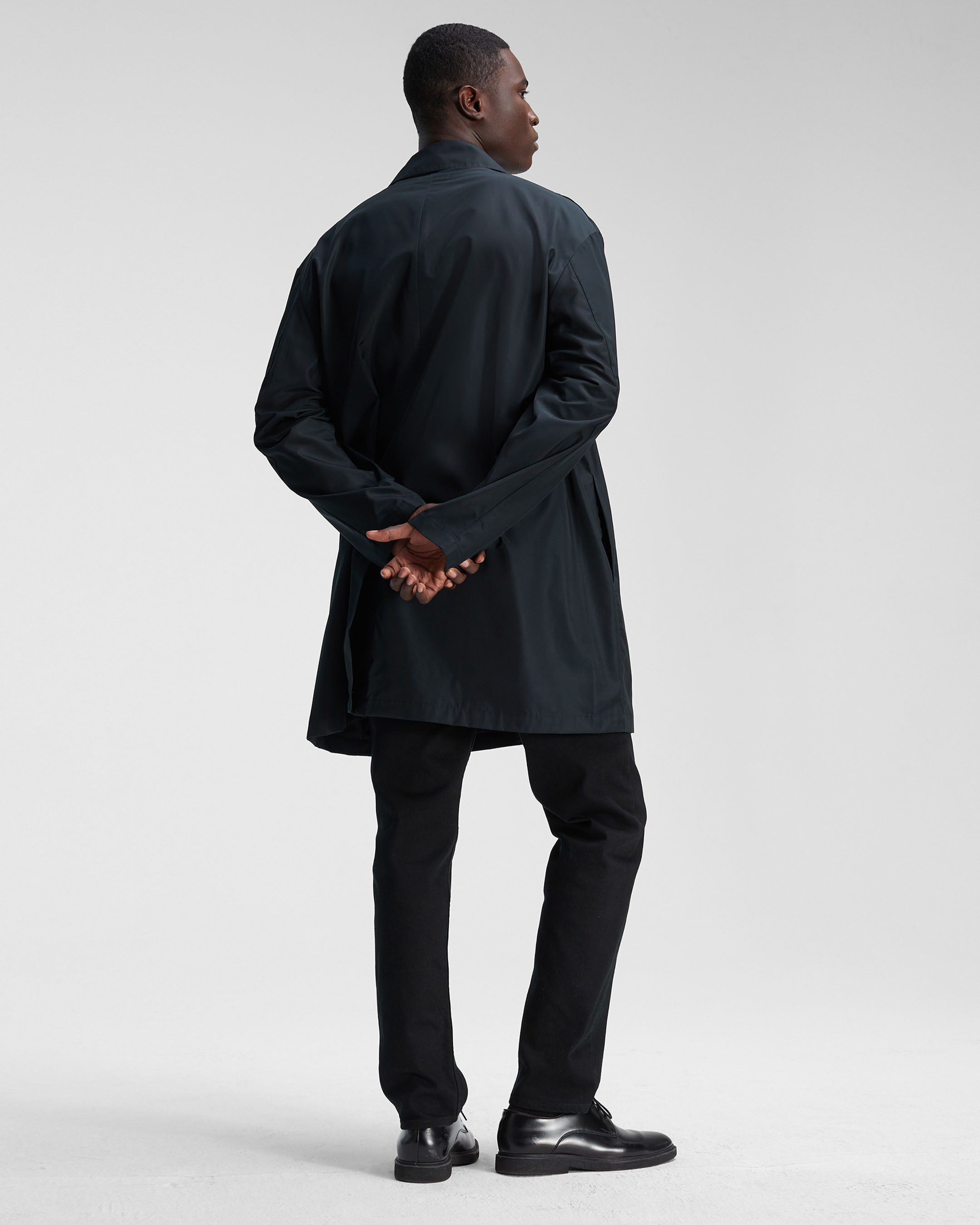 Mens black car coat on sale