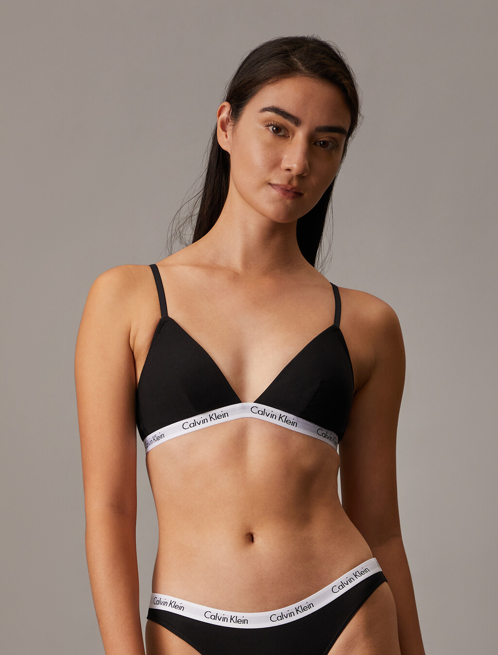 Carousel Lightly Lined Triangle Bra, Black, hi-res