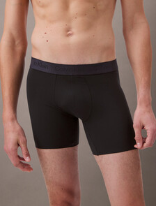 Microfiber Stretch Grip Boxer Brief, Black, hi-res