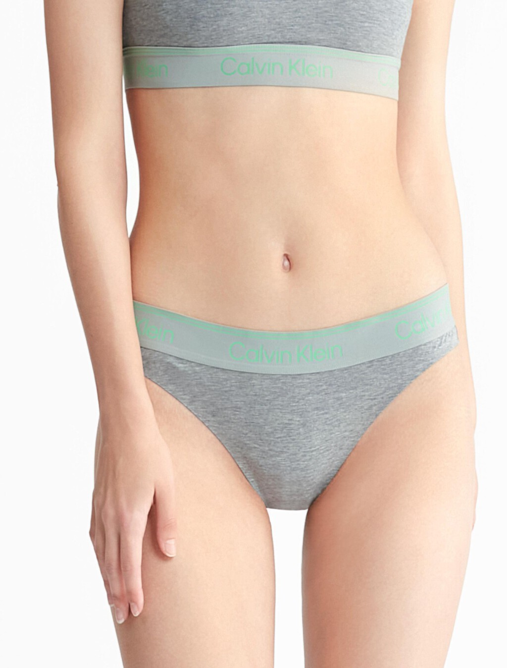 Athletic Cotton Tanga, Medium Grey Heather, hi-res