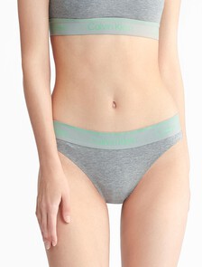 Athletic Cotton Tanga, Medium Grey Heather, hi-res