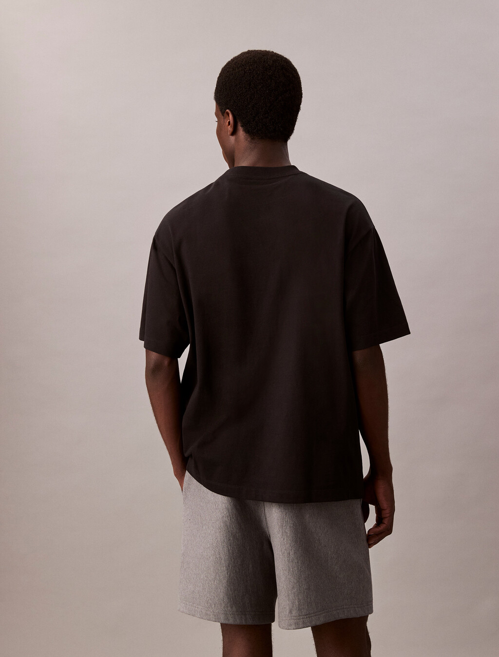 Relaxed Monogram T-shirt, Black, hi-res