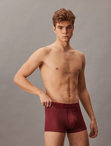 Low Rise Trunks - Micro Stretch Logo, TEENIE DELUSTER EMBLEM_FALL BERRY, hi-res