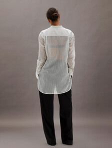 Jacquard Stripe Popover Shirt, 18814 As Header+Ipeker Stripe, hi-res