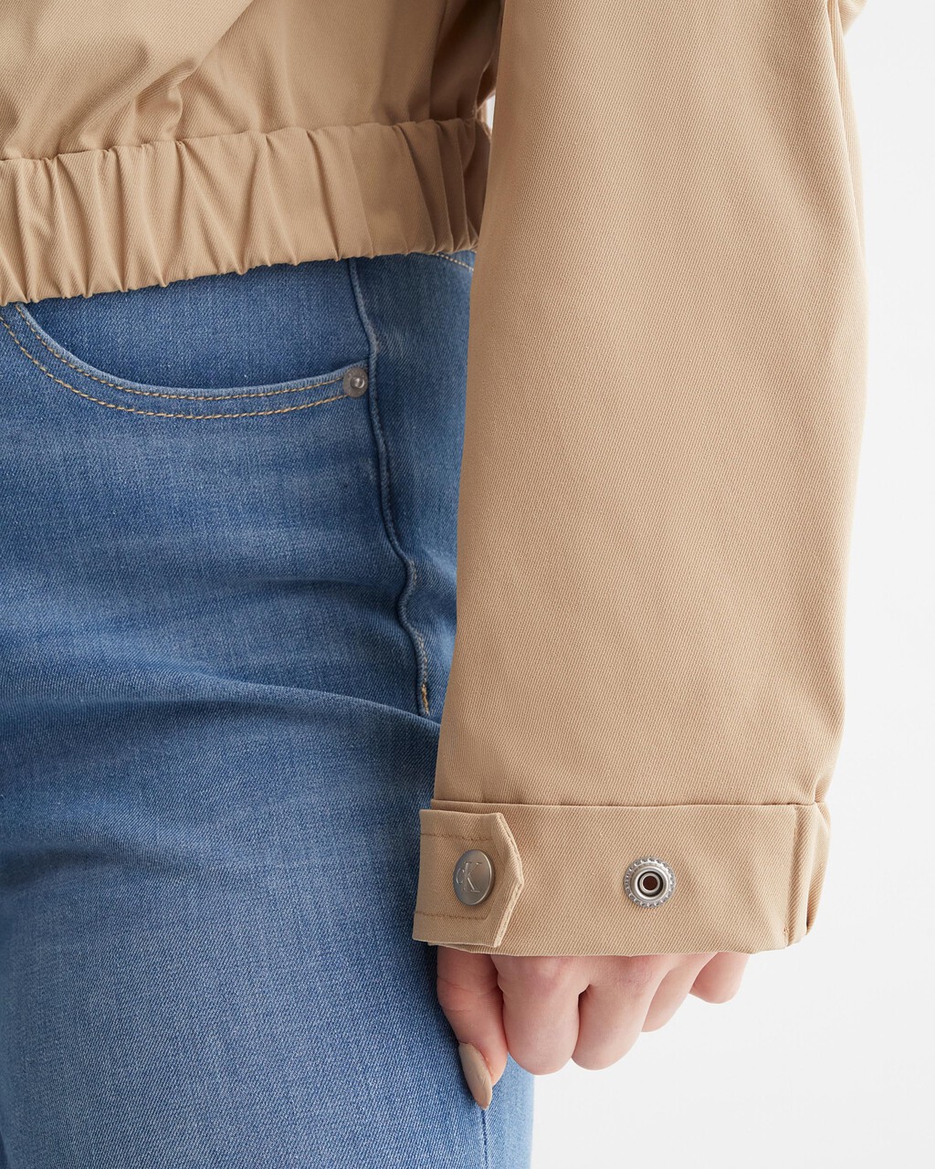 ARCHIVAL NEUTRALS BIKER JACKET, Travertine, hi-res