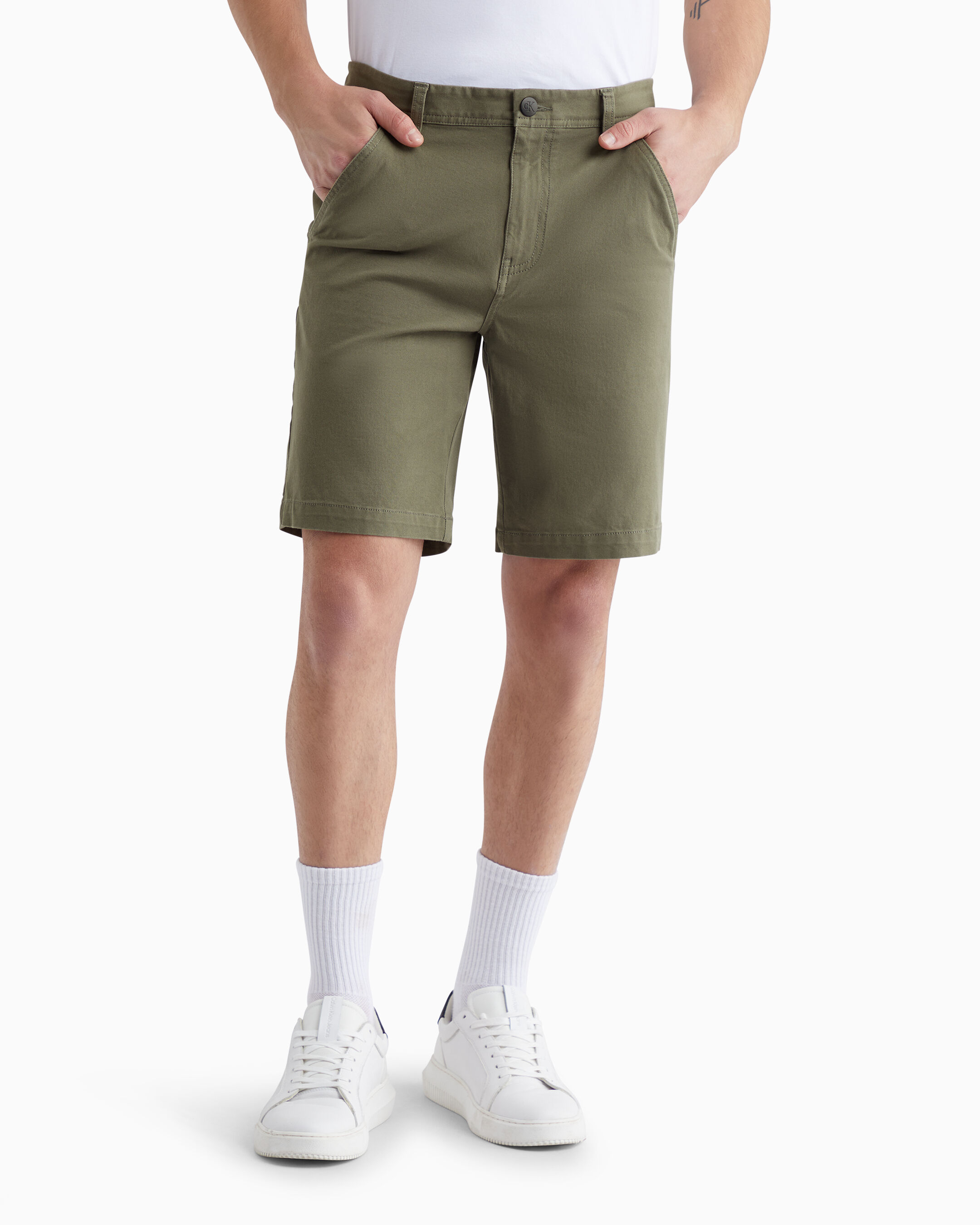 Mens khaki clearance chino shorts