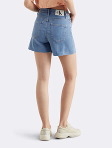 High Rise Relaxed Cooling Denim Shorts, Denim Light, hi-res